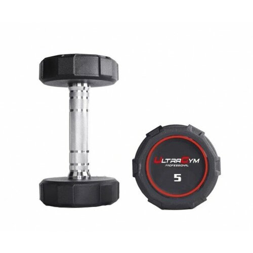 фото Круглые полиуретановые гантели ug1032d. ряд от 42,5 до 50 кг ultragym