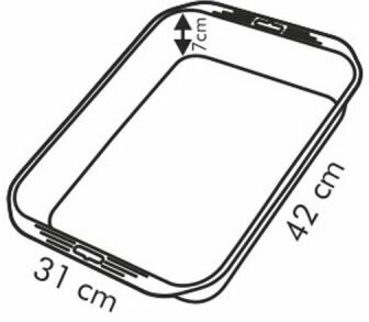 Форма для выпечки Tescoma глубокая SAPHIR, 42 x 31 см (624602)