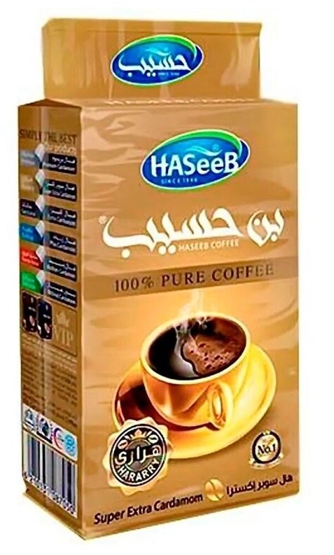 Кофе молотый с кардамоном Super Exta Cardamom Haseeb, Сирия 200г