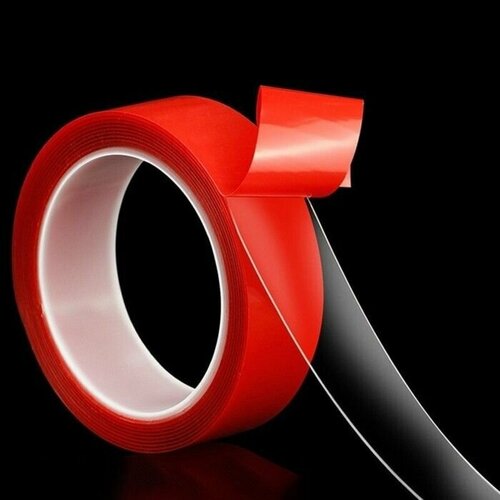 Клейкая лента прозрачная двусторонняя акриловая 12 мм x 7 м 506₽