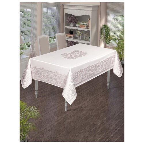 фото Скатерть do&co броде жаккард maryana, пудра ; размер:160 х 220 do & co
