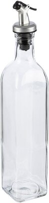 Бутылка стеклянная с дозатором для масла и уксуса на 500 мл