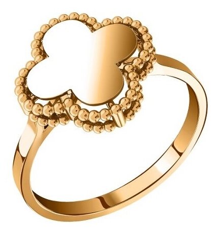 Кольцо SANIS, красное золото, 585 проба, размер 16.5