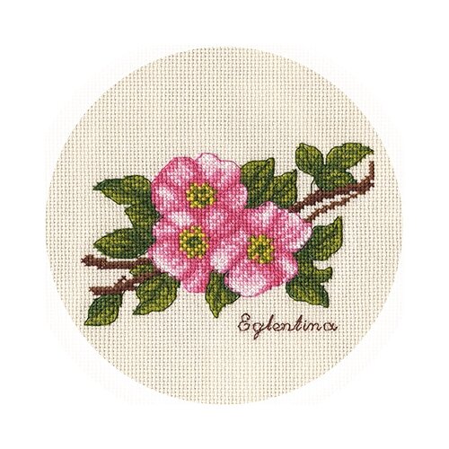 фото Набор для вышивания panna "веточка шиповника", арт. ц-1811, 17х13 см