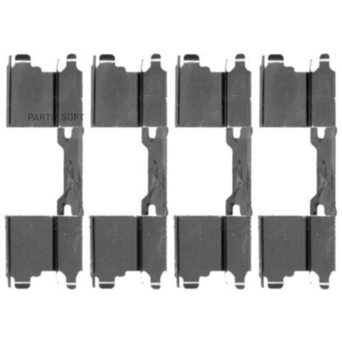 Ремкомплект тормозных колодок BEHR-HELLA / арт. 8DZ355203501 - (1 шт)