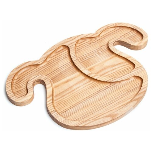 фото Деревянная доска для подачи блюд « собака», светлый ясень, drevmade