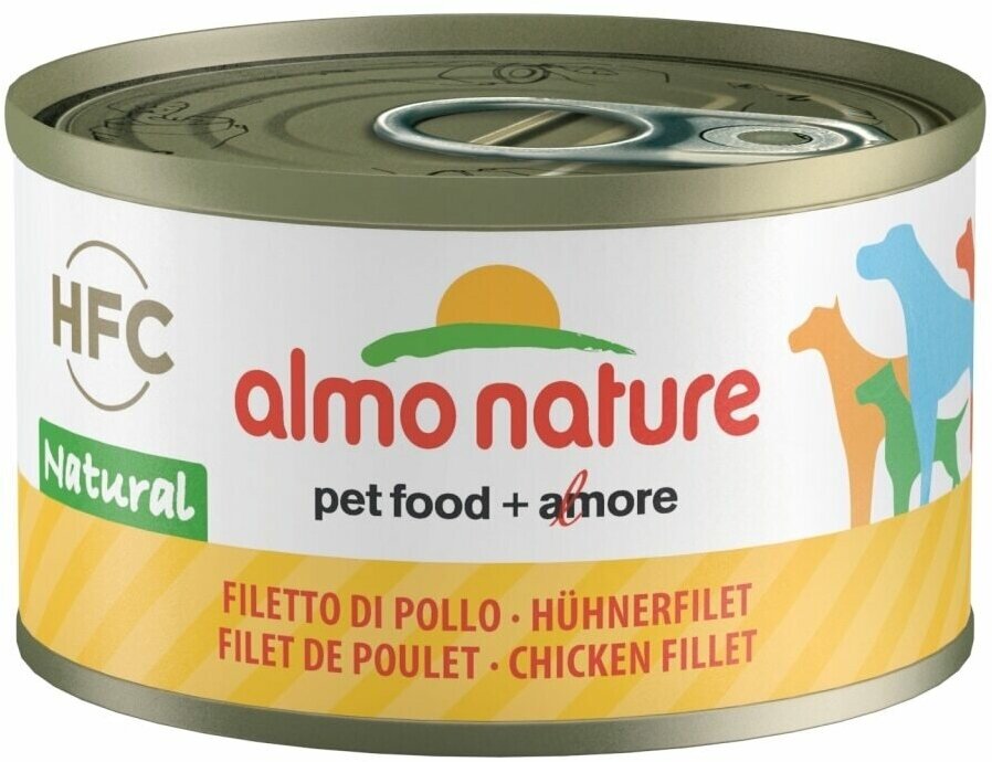 Almo Nature Консервы для Собак с Куриным филе (Natural Chicken Fillet) 0,095 кг x 1 шт.