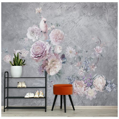 Фотообои на стену флизелиновые 3d Цветы 300x270 см Barton Wallpapers F014