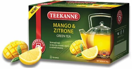 Чай зеленый TEEKANNE манго-цитрон Mango-Zitron 20 пак. *1,5 г - фотография № 17