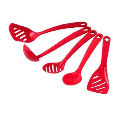 фото Набор навесок доляна точки 4820551/4820552/4820553, нейлон (5 шт.) красный