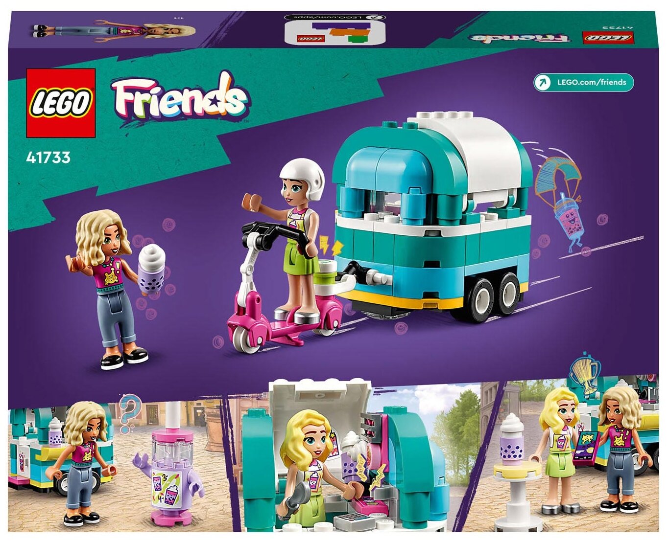 Конструктор LEGO Friends 41733 Mobile Bubble Tea Shop, 109 дет.