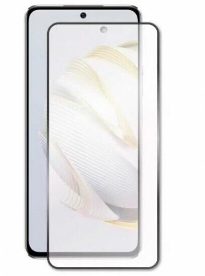 Стекло защитное Redline Huawei Nova 10 SE Full screen tempered glass FULL GLUE черный Red Line - фото №7