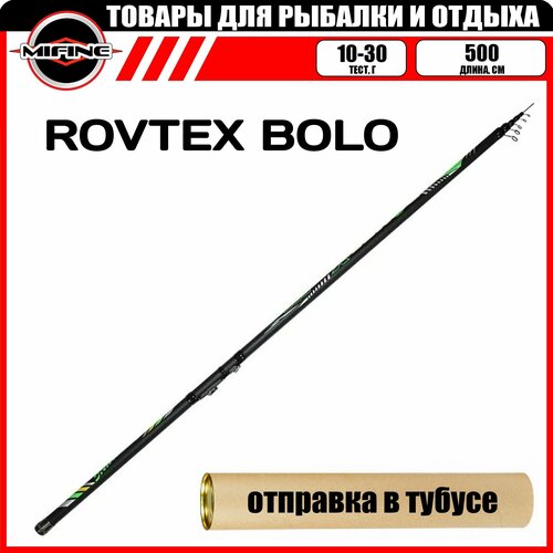 фото Удилище со средне-быстрым строем mifine rovtex bolo с, к 5.0м (10-30гр), для рыбалки, рыболовное, телескопическое, болонское