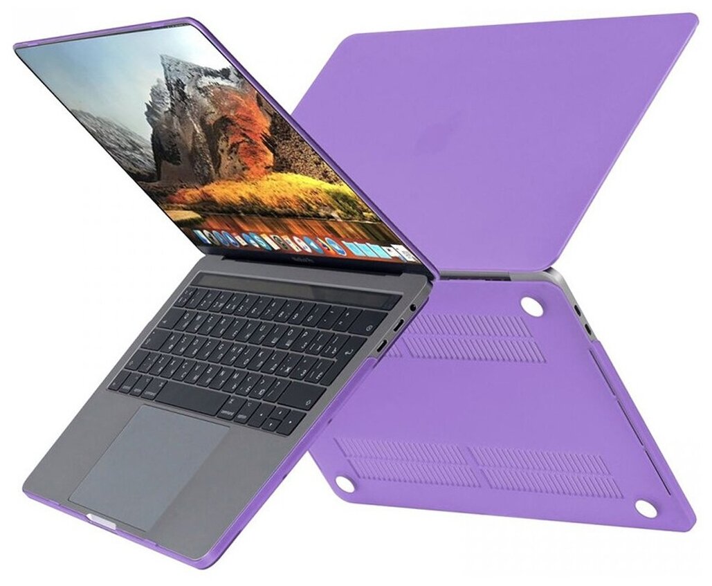 HardShell Case для MacBook New Pro 15 А1707/A1990 - фиолетовый