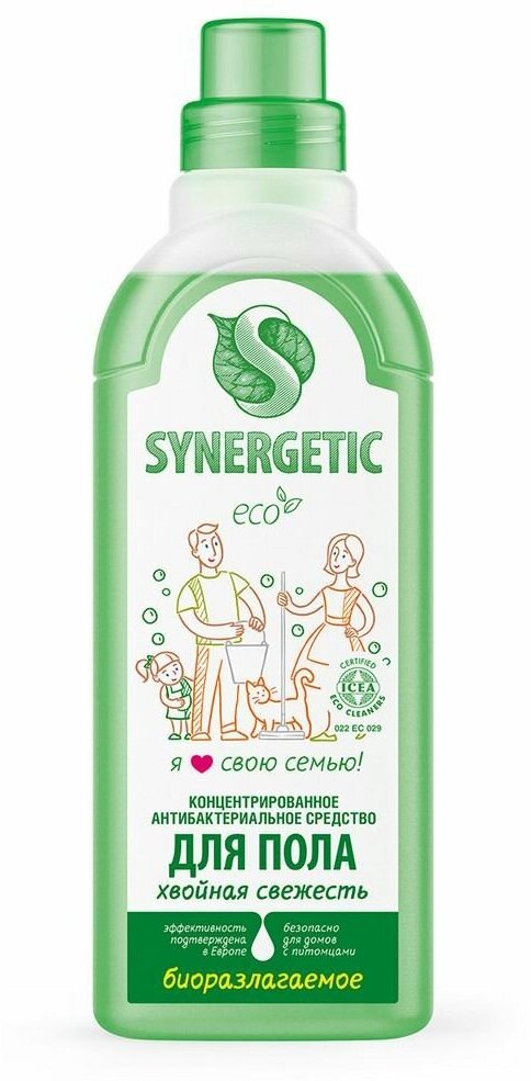 Synergetic Средство для мытья пола "Хвойная свежесть" 750 мл (Synergetic) - фото №9