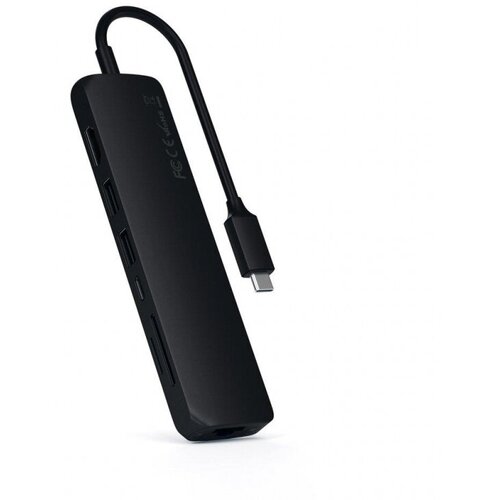 Разветвитель USB Satechi Type-C Slim Multiport with Ethernet, ST-UCSMA3K