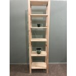 Стеллаж деревянный 226*30*48 см, односекционный IKEA Ivar /Икеа Ивар , 6 полок - изображение