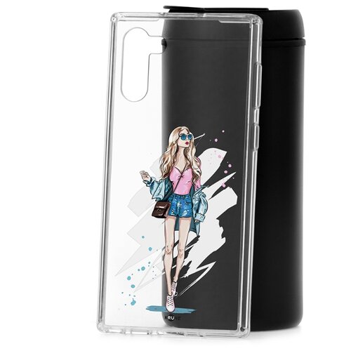 фото Чехол на samsung galaxy note 10 kruche print fashion girl