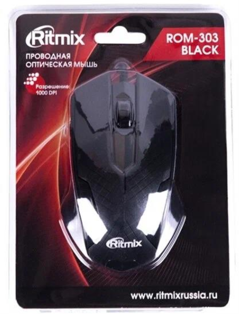 Мышь Ritmix ROM-303GAMING Black USB