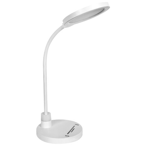 фото Светильник настольный с аккумулятором camelion kd-827 c01 белый