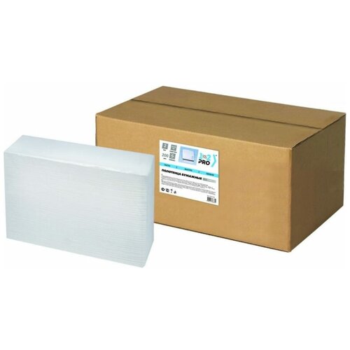 Полотенца бумажные 1-2 PRO Классик двухслойные Z-сложения 200 шт., белый 22 х 23 см