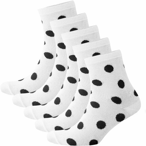 Носки STATUS, 5 пар, размер 23-25, черный, белый носки status 5 пар размер 23 25 бордовый