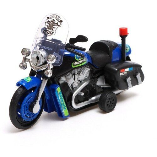Мотоцикл инерционный «Полиция», цвета микс