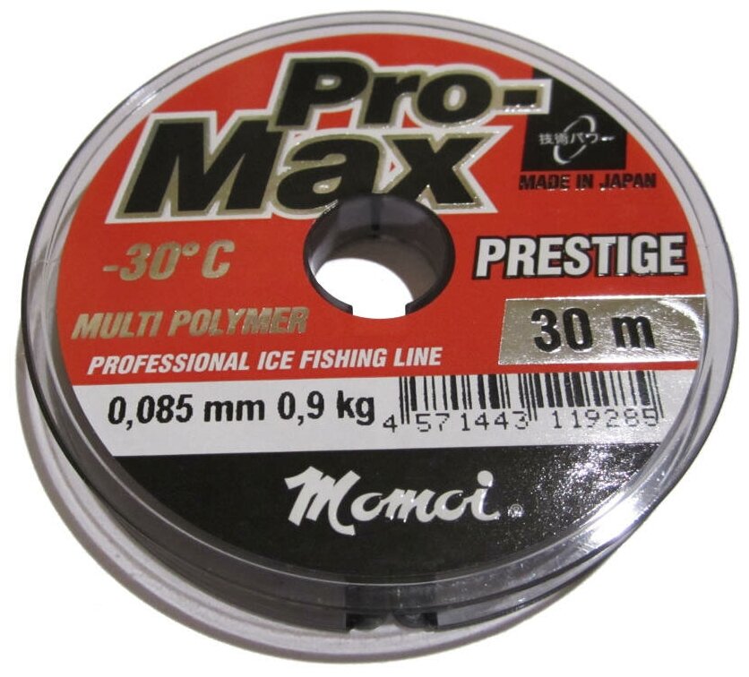 Леска Momoi Pro-Max Prestige 0,085мм 30м прозрачная