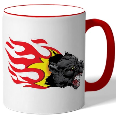 фото Кружка зверь в огне drabs