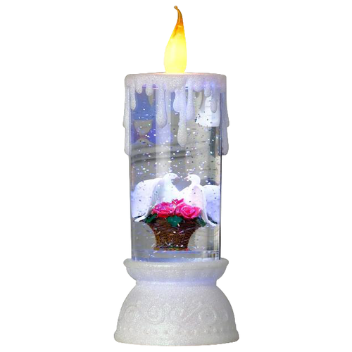 Luazon Lighting Фигура световая свадебная свеча Голуби белый