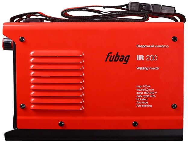 Сварочный аппарат Fubag IR 200, инвертор, 200А, 41329 - фотография № 4