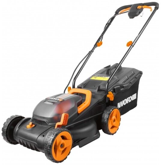 Газонокосилка аккумуляторная Worx WG779E.1, 40В, 2х4Ач, двойное ЗУ