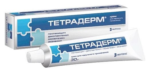 Тетрадерм крем д/нар. прим., 30 г