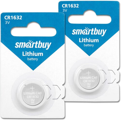 Батарейка CR1632 3V SmartBuy Blister, 2 шт. батарейка cr1216 3v smartbuy 2 шт