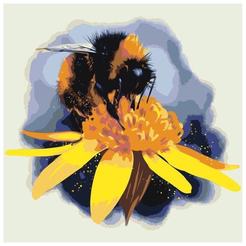 Картина по номерам Пчела, 40x40 см картина по номерам пчела 40x40 см живопись по номерам