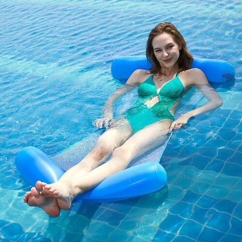 фото Надувной матрас-гамак для плавания на пляже и в бассейне нет бренда