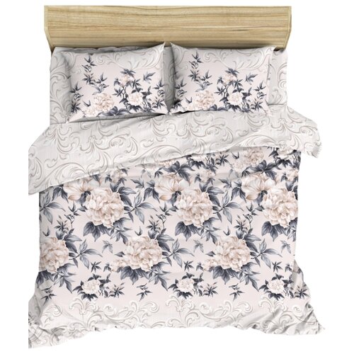 фото Постельное белье "василиса" семейный из поплина пионовый шик