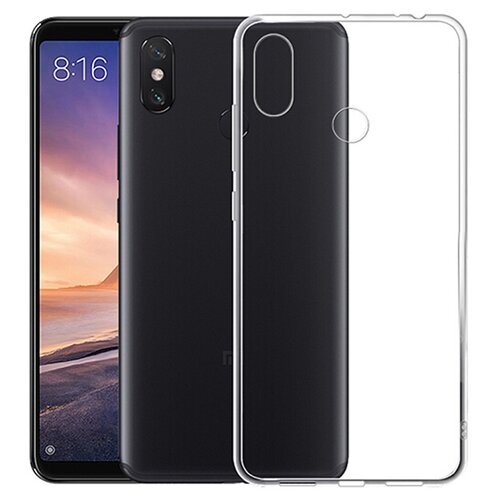 фото Cиликоновый прозрачный чехол transparent для xiaomi mi max 3 re:pa