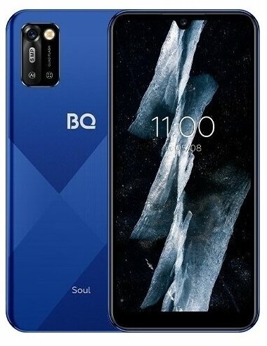 Смартфон BQ 6051G Soul, 6.09" 1560x720 IPS, Spreadtrum SC7731E, 2Gb RAM, 32Gb, 3G, Wi-Fi, BT, Cam, 2-Sim, 3000mAh, micro-USB, Android 11 (Go edition), темно-синий