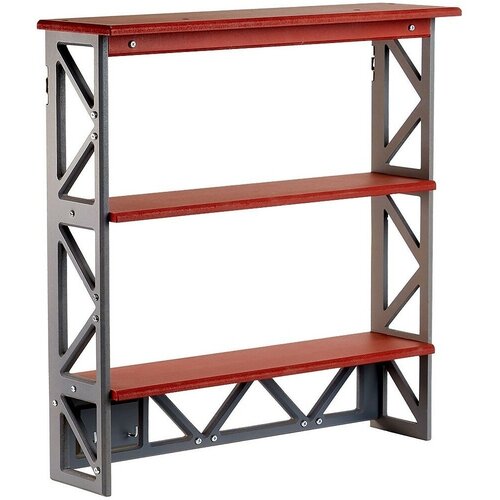 Кодеко Полка Лофт трехъярусная Цвет красный 49х50х14 см