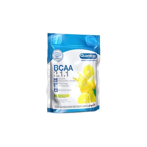 BCAA Quamtrax Nutrition BCAA 2:1:1 Powder, лимон, 500 гр.