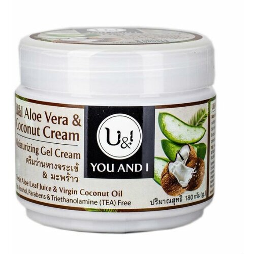 UI ALOE VERA COCONUT CREAM Moisturizing Gel Cream алоэ вера гель С кокосовым кремом 180 г 766₽