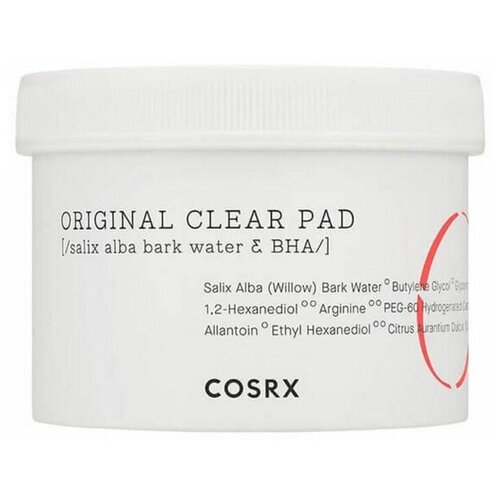 COSRX Очищающие пилинг-пэды для лица против акне с BHA кислотами / One Step Original Clear Pad, 70 шт