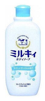 Cow Brand Жидкое мыло для тела с керамидами и молочными протеинами аромат цветочного мыла Milky body soap, 300мл
