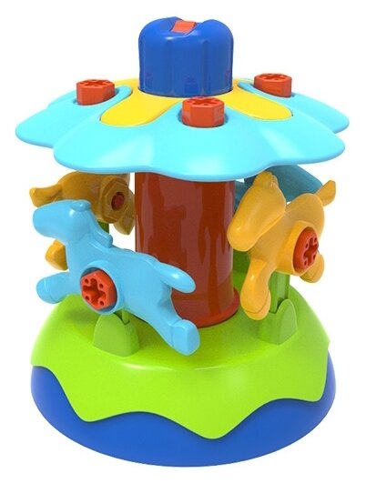 Конструктор Edu Toys My First Engineering JS023 Карусель, 38 дет.