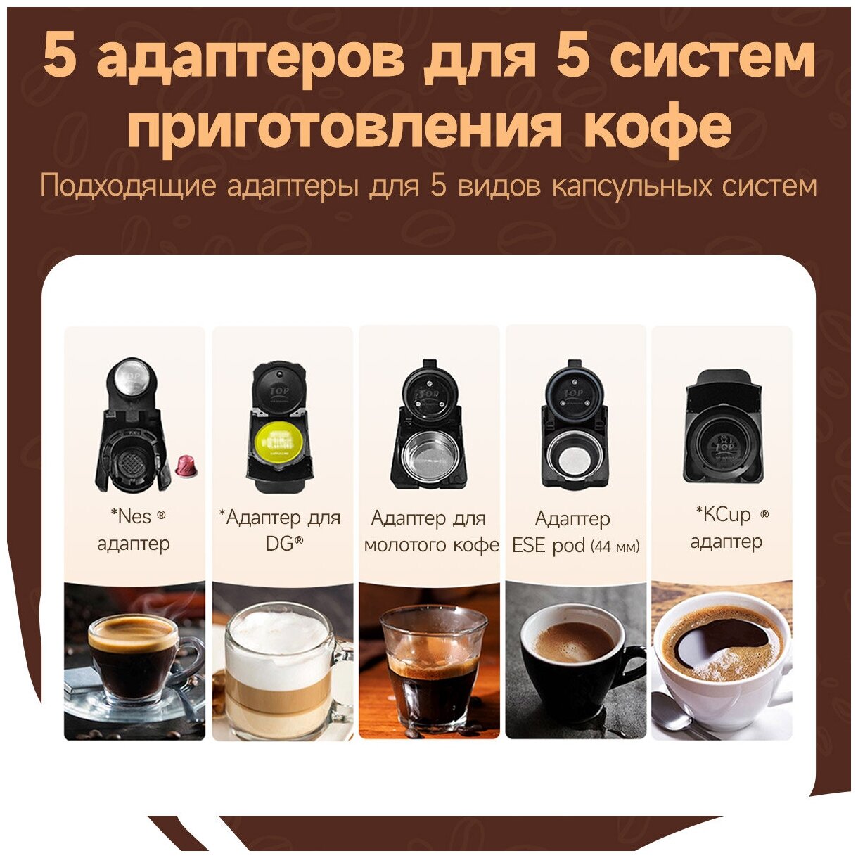 Кофемашина HiBREW H2B черный для нескольких видов капсул и капсул для кофе Dolce Gusto, с режимами горячего и холодного кофе - фотография № 9