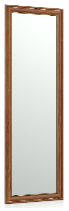 Зеркало 120Б орех Т2, ШхВ 40х120 см, зеркала для офиса, прихожих и ванных комнат, горизонтальное или вертикальное крепление