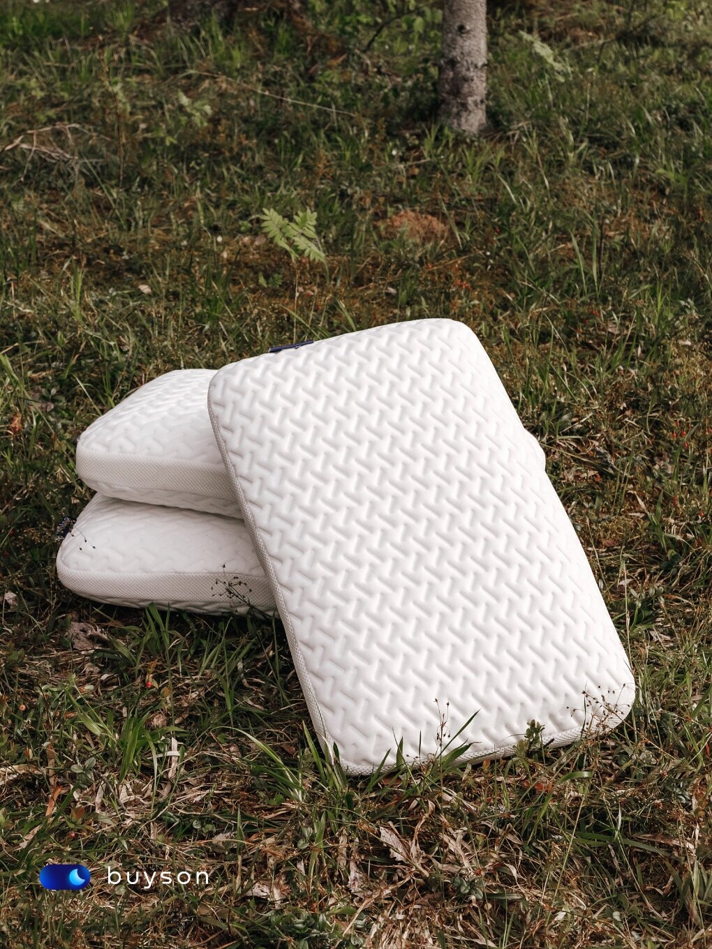 Cет мини buyson BuyNature (комплект: латексная подушка для сна 40х60 см и одеяло 140х205 см) - фотография № 11
