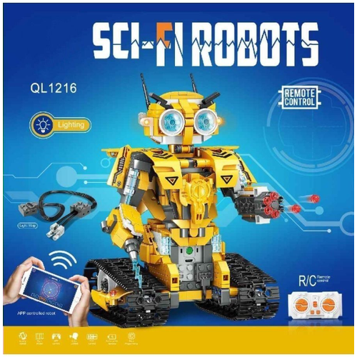 Конструктор Желтый Робот c ДУ Sci-Fi Robots QL1216