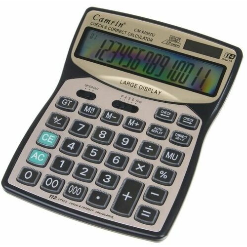 Калькулятор настольный бухгалтерский СМ-9300TG 14-ти разрядный